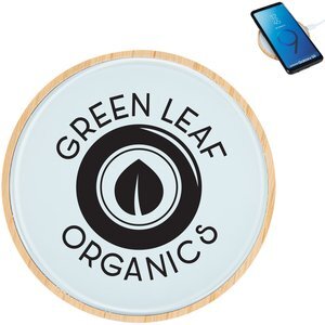 Glass & Bamboo 10W Wireless Charger