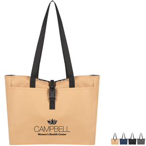 Bianca Polyester Buckle Tote Bag