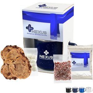 Gourmet Chocolate Chip Cookies & Hot Chocolate in Camp Mug Gift Set 16 oz.