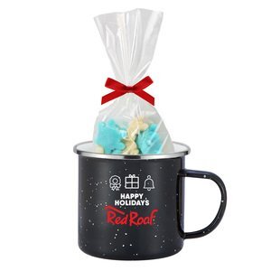 Gummy Snowflakes in Camp Mug with Stuffer 16 oz.