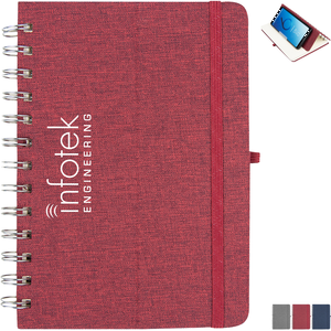 rPET Notebook w/ Phone Holder, 5" x 7"
