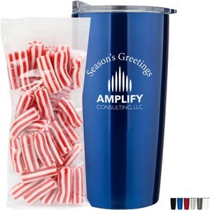 Strawberry Twists in Straight Wall Tumbler w/ Plastic Liner 20 oz.