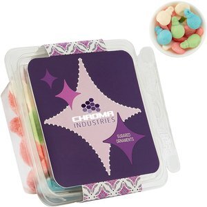 Gummy Ornaments in Candy Containers