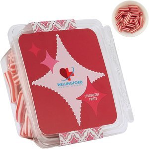 Strawberry Twists in Candy Containers