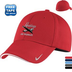 Nike® Dri-FIT Stretch Polyester Knit Mesh Sandwich Bill Fitted Cap