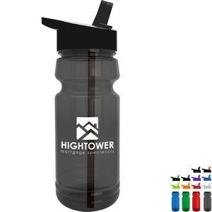 Trainer UpCycle RPET Bottle w/ Flip Straw Lid, 24oz.
