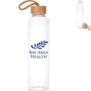 Vidro Glass & Bamboo Bottle, 25oz.