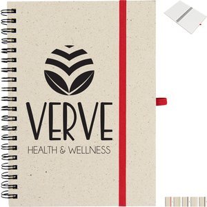 Natural Paper Spiral Notebook, 5" x 7"