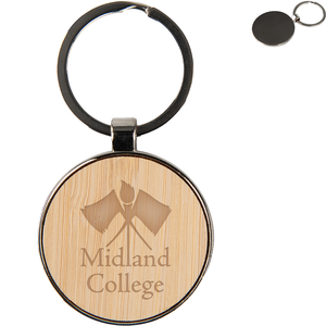 Jocelyn Bamboo Zinc Alloy Key Tag