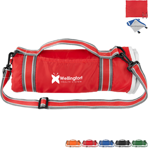 Riverside Roll-Up Fleece Blanket w/ Carrying Handle, 48" x 57"