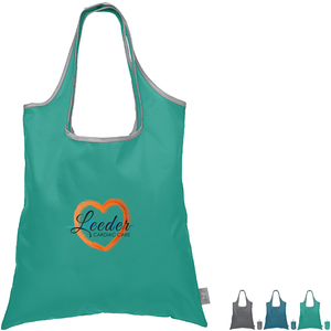 Santorini RPET Recycled Foldaway Shopping Tote Bag