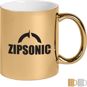 Deco Metallic Ceramic Mug, 11oz.