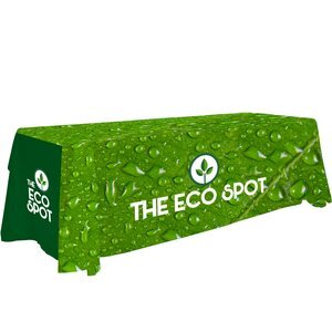 Antimicrobial 3-Sided Table Throw, 8' - Full Color, Full Bleed