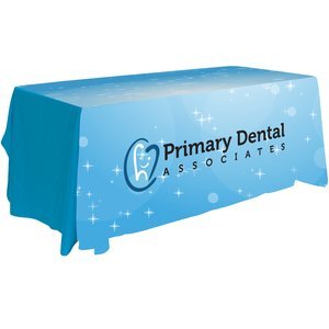 Antimicrobial 4-Sided Table Throw, 6' - Full Color, Full Bleed