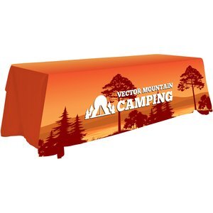 Antimicrobial 4-Sided Table Throw, 8' - Full Color, Full Bleed