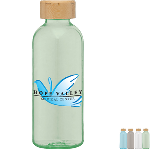 Strom RPET Water Bottle with Bamboo Lid Full Color, 22oz.