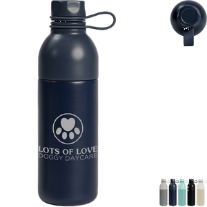 Northstar Double Wall Stainless Steel Water Bottle Laser Engraved, 19oz.
