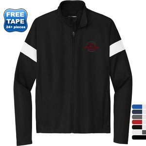 Sport-Tek® Travel Recycled Polyester Double Knit Full-Zip Men's Jacket