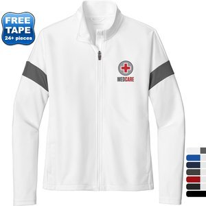 Sport-Tek® Travel Recycled Polyester Double Knit Full-Zip Ladies' Jacket