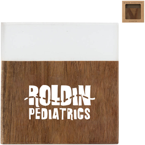 Acacia Wood and Resin Coaster