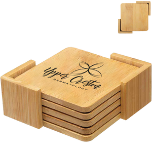 Bamboo Coaster Set