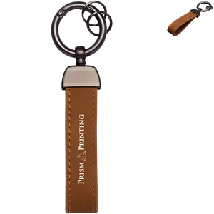 Leather Spring Clip Keytag