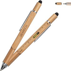 Jorge Bamboo Twist Action Multi-function Stylus Pen