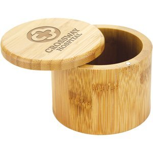 Round Salt Bamboo Box, 6oz.
