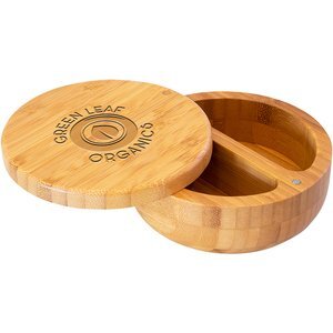 Bamboo Salt Keeper Duet Container