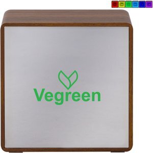 Orbit Wood Grain Mirror Light-Up Speaker