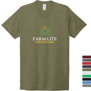 Allmade® Tri-Blend Full Color V-Neck Unisex Tee