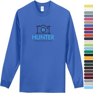 Port & Company® Essential Heavyweight 100% Cotton Full Color Unisex Long Sleeve Tee