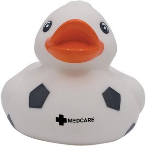 Mini Soccer Rubber Duck