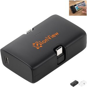 Switch Power Bank with Retractable Ports and Stand, 4500mAh