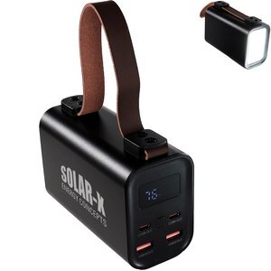 Venture 130W Tablet/Laptop Charging Power Bank with Dual Type-C and USB Ports,  27000mAh