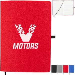 Book Club rPET Felt Notebook, 5" x 7"