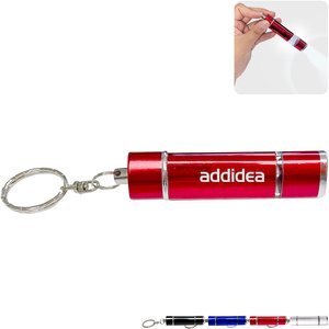Triangular LED Flashlight Key Chain