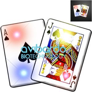 Black Jack Flashing LED Lapel Pin