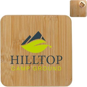 Bamboo Square Coaster & Bottle Opener