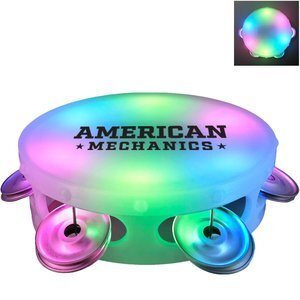 Light Up LED Tambourine, 4"