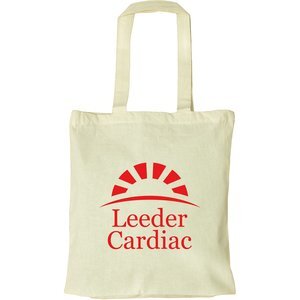 Medium Natural Cotton Tote Bag with Bottom Gusset