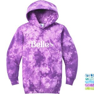 Port & Company® Cotton/Poly Crystal Tie-Dye Pullover Youth Hoodie