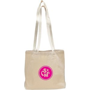 Large Natural Canvas Messenger Bag with Bottom Gusset