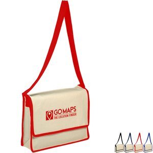 Canvas Colored Messenger Bag