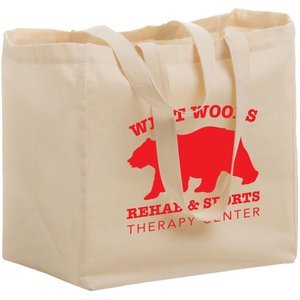 Lightweight Cotton Natural Grocery Tote