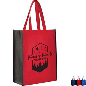 Non-Woven Two-Tone Tote/Book Bag
