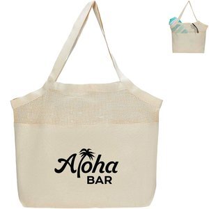 Cotton Mesh Beach Bag