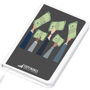 Financial Design Lined Page Jotter with Cardboard Finish