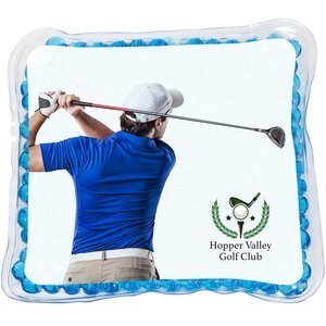 Golfer Square Aqua Pearls™ Hot & Cold Pack