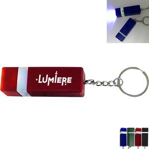 Square Shape LED Flashlight Key Chain